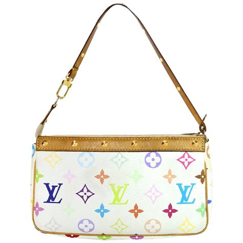 louis vuitton vintage pochette bags white|Louis Vuitton monogram pochette bag.